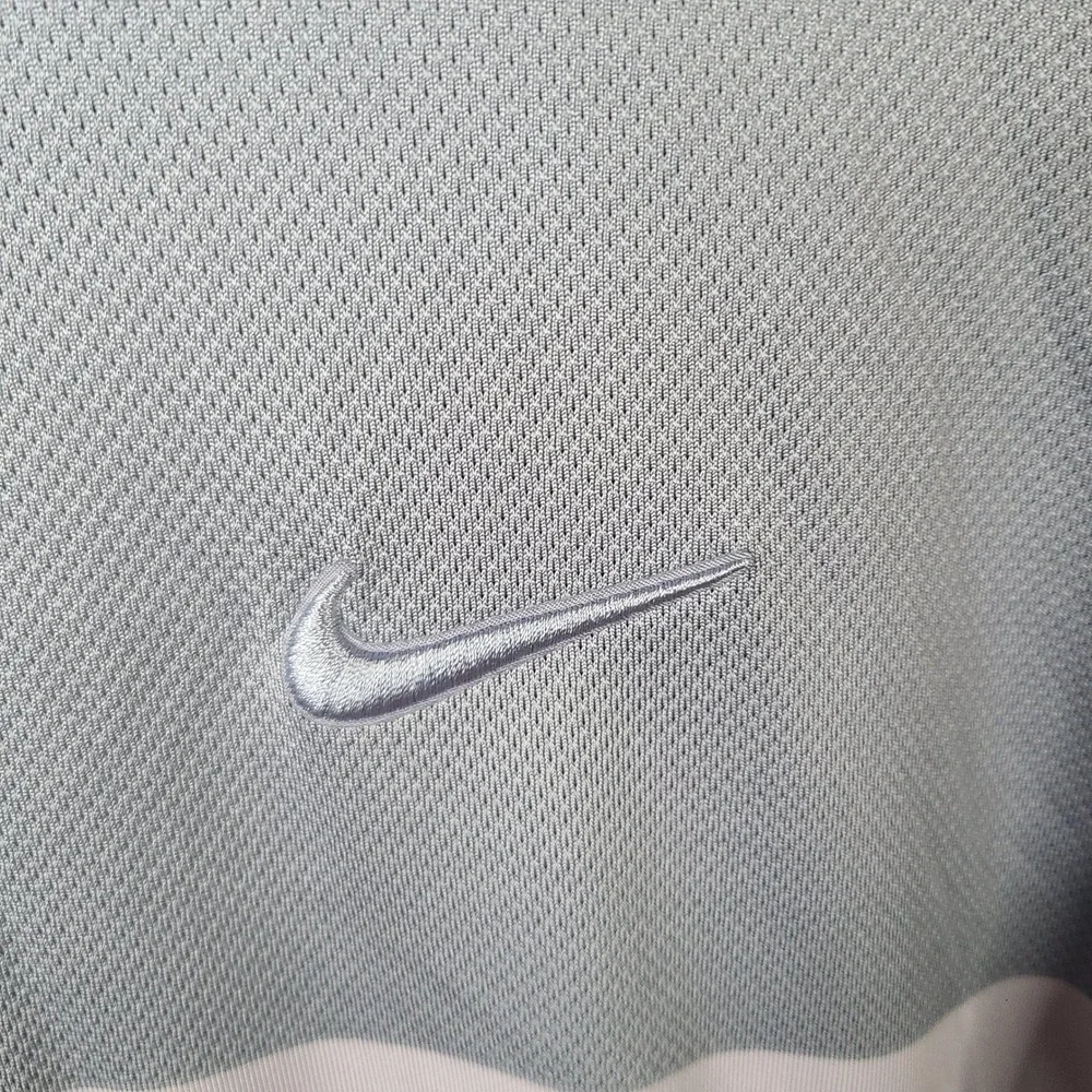 Nike Shirt Mens XL Blue Striped Polo Standard‎ Fit Dri Fit Woodhaven Golf Casual